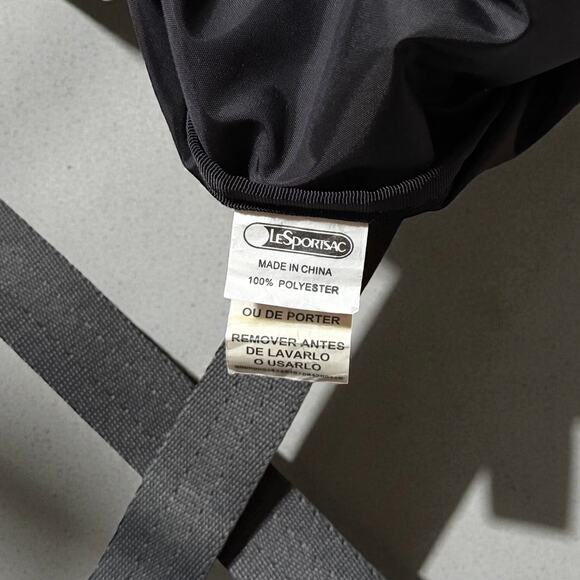 LeSportsac 3-Zip Adjustable Crossbody Bag Travel Small Multi-Color Plaid Nylon - Picture 9 of 9